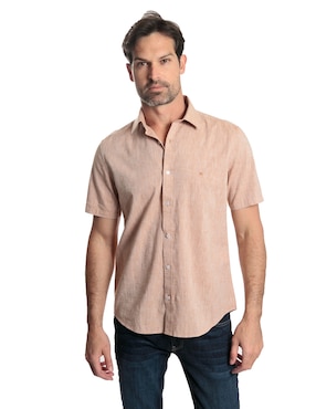 Camisa casual Kenneth Cole manga corta para hombre