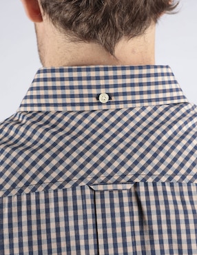 Camisa business casual Ben Sherman de algodón manga larga para hombre