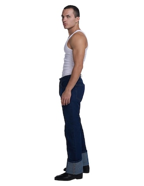 Jeans relaxed straight Mchk lavado obscuro para hombre