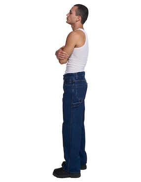 Jeans relaxed Mchk Carpintero con Bolsas lavado obscuro para hombre