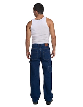 Jeans relaxed Mchk Carpintero con Bolsas lavado obscuro para hombre