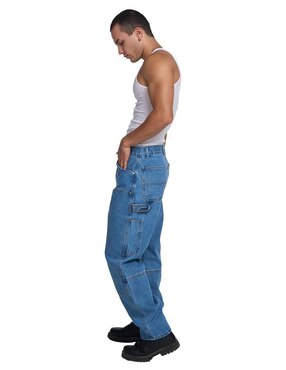 Jeans carpenter relaxed Mchk Carpintero con Bolsas lavado claro para hombre