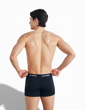 Bóxer trunk Lacoste de algodón para hombre 3 piezas