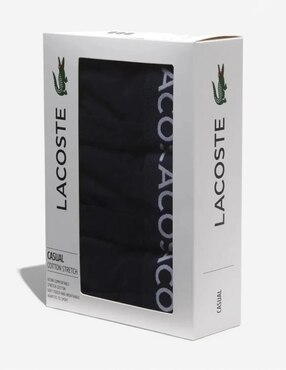 Bóxer trunk Lacoste de algodón para hombre 3 piezas