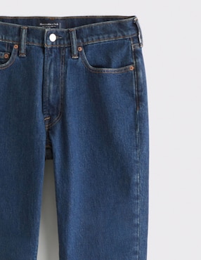 Jeans straight Abercrombie & Fitch lavado medio para hombre
