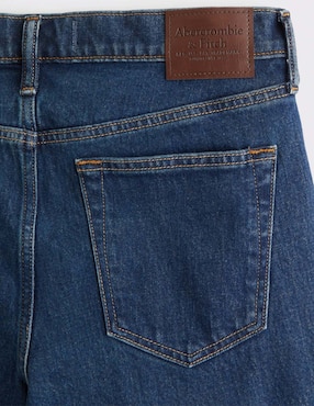 Jeans straight Abercrombie & Fitch lavado medio para hombre
