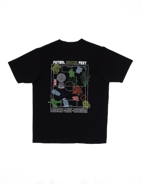 Playera Someone Somewhere Global Soccer Fest cuello redondo para hombre