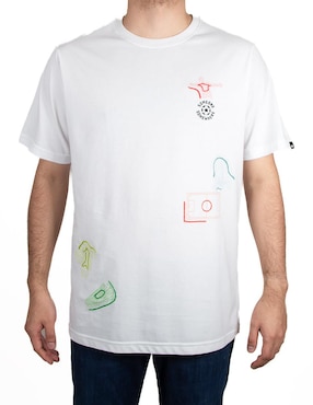 Playera Someone Somewhere Global Soccer Fest cuello redondo para hombre