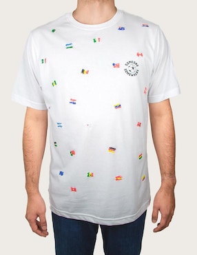 Playera Someone Somewhere Confetti Mundial cuello redondo para hombre