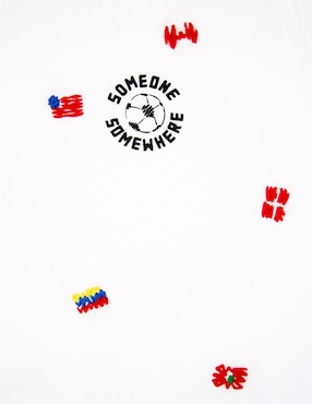 Playera Someone Somewhere Confetti Mundial cuello redondo para hombre