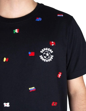 Playera Someone Somewhere Conffetti Mundial cuello redondo para hombre