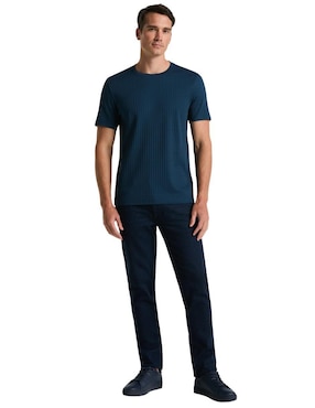 Playera Perry Ellis cuello redondo para hombre