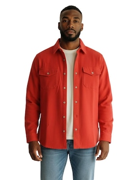 Camisa casual Eddie Bauer de algodón manga larga para hombre