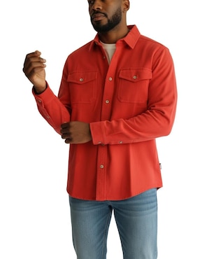 Camisa casual Eddie Bauer de algodón manga larga para hombre