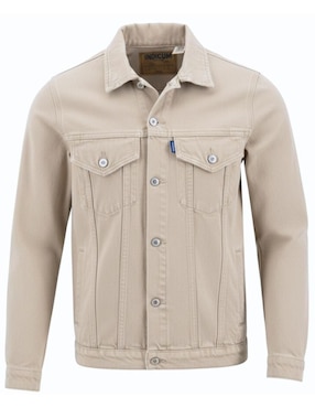 Chamarra denim Indicum Denim de mezclilla con bolsillos para hombre