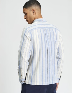 Camisa casual Ben Sherman de algodón manga larga para hombre