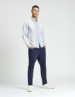 Camisa casual Ben Sherman de algodón manga larga para hombre