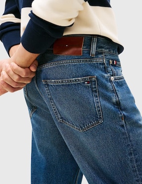 Jeans slim Tommy Hilfiger MW0MW41890-1A9 deslavado para hombre