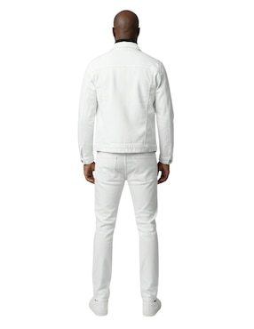 Chamarra denim Indicum Denim de mezclilla con bolsillos para hombre