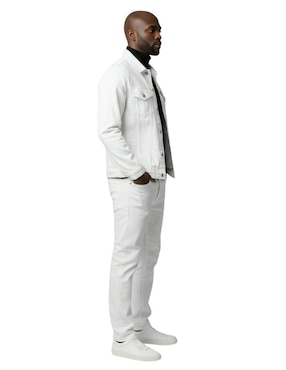 Chamarra denim Indicum Denim de mezclilla con bolsillos para hombre