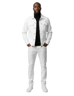 Chamarra denim Indicum Denim de mezclilla con bolsillos para hombre