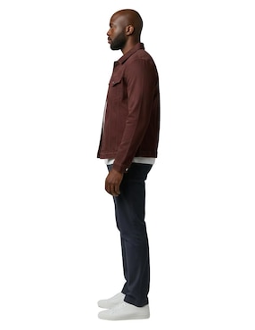 Chamarra denim Indicum Denim de mezclilla con bolsillos para hombre