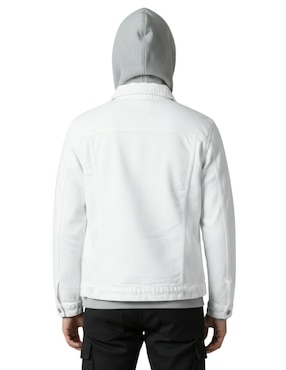 Chamarra denim Indicum Denim de mezclilla con bolsillos para hombre
