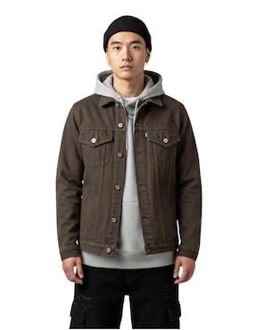 Chamarra denim Indicum Denim de mezclilla con bolsillos para hombre