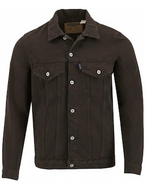 Chamarra denim Indicum Denim de mezclilla con bolsillos para hombre