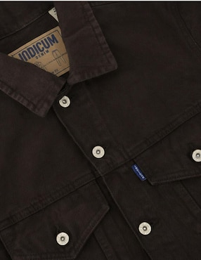 Chamarra denim Indicum Denim de mezclilla con bolsillos para hombre