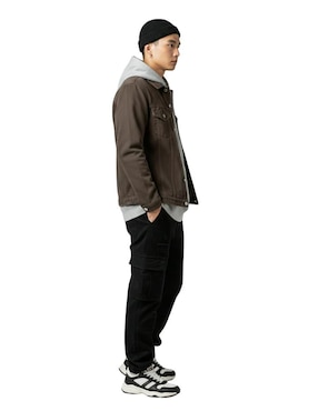 Chamarra denim Indicum Denim de mezclilla con bolsillos para hombre