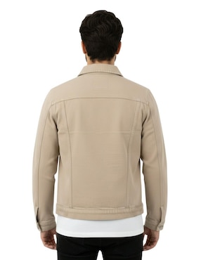 Chamarra denim Indicum Denim de mezclilla con bolsillos para hombre