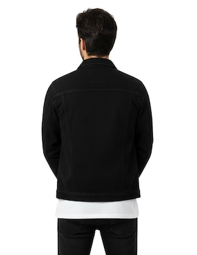 Chamarra denim Indicum Denim de mezclilla con bolsillos para hombre