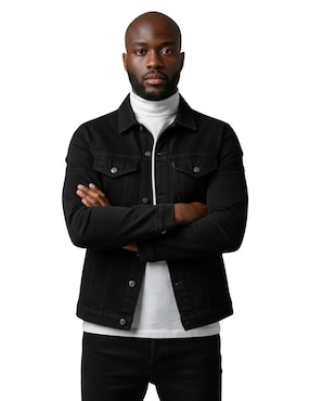 Chamarra denim Indicum Denim de mezclilla con bolsillos para hombre