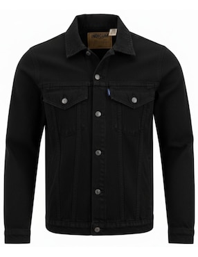 Chamarra denim Indicum Denim de mezclilla con bolsillos para hombre