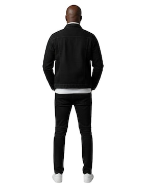 Chamarra denim Indicum Denim de mezclilla con bolsillos para hombre