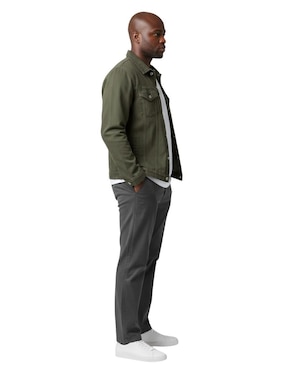 Chamarra denim Indicum Denim de mezclilla con bolsillos para hombre
