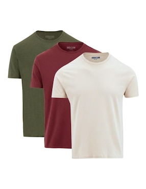 Set playera Indicum Denim cuello redondo para hombre