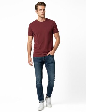Set playera Indicum Denim cuello redondo para hombre