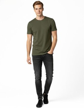 Set playera Indicum Denim cuello redondo para hombre