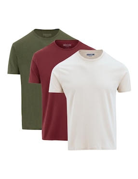 Set playera Indicum Denim cuello redondo para hombre