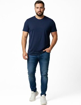 Set playera Indicum Denim cuello redondo para hombre