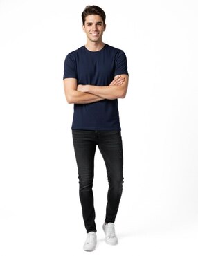 Playera Indicum Denim Básicos cuello redondo para hombre