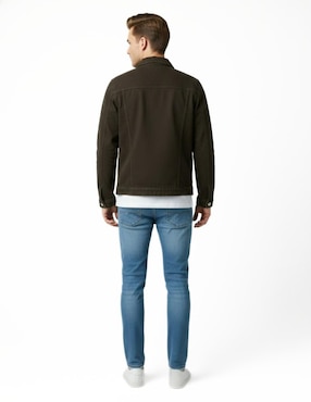 Set chamarra denim Indicum Denim de mezclilla con bolsillos para hombre