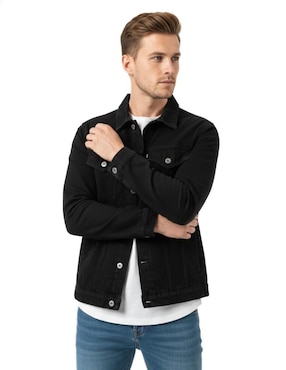 Set chamarra denim Indicum Denim de mezclilla con bolsillos para hombre