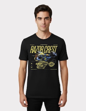 Playera Disney The Mandalorian cuello redondo para hombre