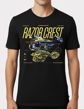 Playera Disney The Mandalorian cuello redondo para hombre
