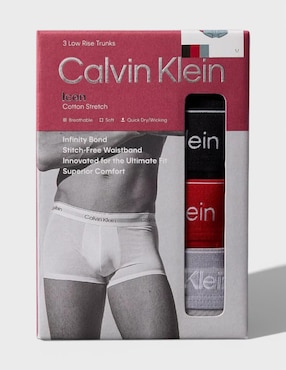 Set bóxer trunk Calvin Klein para hombre 3 piezas