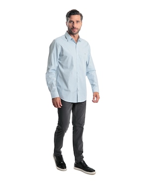 Camisa casual Kenneth Cole de algodón manga larga para hombre