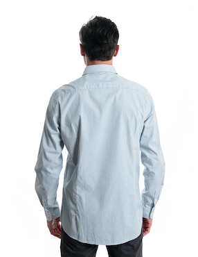 Camisa casual Kenneth Cole de algodón manga larga para hombre